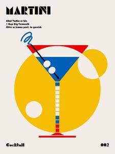 Ilustracja Martini Bauhaus Cocktail, Retrodrome