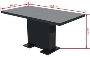 Czarny stół rozkładany – Kangos