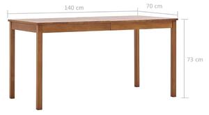 Miodowo-brązowy stół sosnowy – Elmor 2X