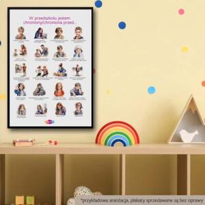 Plakat: W przedszkolu jestem chroniony/chroniona przed (50x70cm)