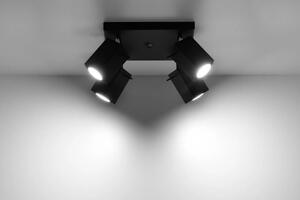 Kwadratowy plafon LED E789-Merids - czarny