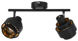 Czarna punktowa lampa sufitowa regulowana - EX90-Metos