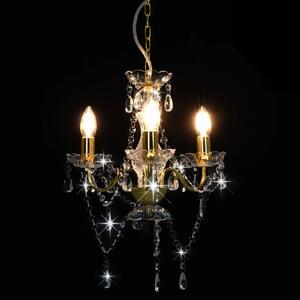 Złoty żyrandol świecznikowy kryształowy w stylu glamour - EX95-Zeus