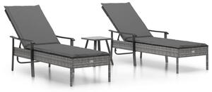 Zestaw Mebli Ogrodowych Komplet Wypoczynkowy Z Poduszkami Antracytowy Rattan Na Taras Balkon Ogród