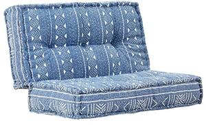 Kwadratowa piankowa sofa Gina - niebieska