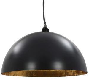 Czarno-złote lampy wiszące nad stół 2 sztuki - EX105-Moldo