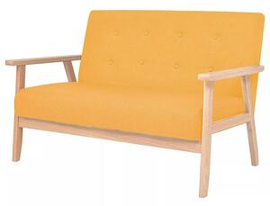 2-osobowa żółta sofa retro - Vita 2X