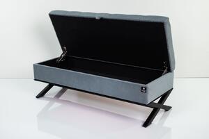 Kufer Skrzynia Pikowany Popiel / Model QM-14 Rozmiary od 50 cm do 200 cm