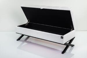 Kufer Skrzynia Pikowany Biały / Model QM-14 Rozmiary od 50 cm do 200 cm