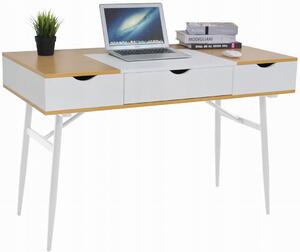 Skandynawskie biurko z szufladą i schowkami - Acro