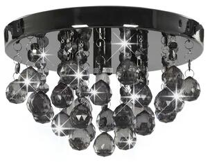 Czarno-fioletowa okrągła lampa sufitowa glamour - EX164-Winta