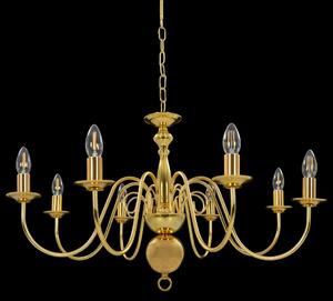 Złoty żyrandol w formie świecznika - EX170-Milet