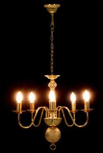 Złoty żyrandol świecznikowy - EX169-Milet
