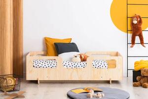 Drewniane dziecięce łóżko w stylu skandynawskim 16 rozmiarów - Filo 9X