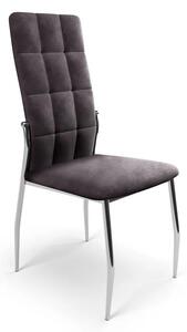 Nowoczesne pikowane krzesło Venton - Popielate