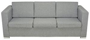Trzyosobowa jasnoszara sofa loftowa - Sigala 3Q