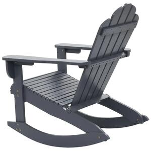Szare bujane krzesło ogrodowe - Daron
