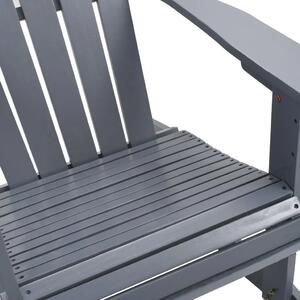 Szare bujane krzesło ogrodowe - Daron