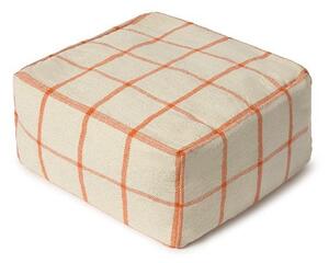 Kremowy puf Geo Block – Lorena Canals