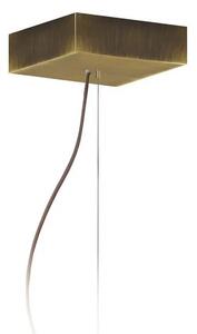 Kwadratowa lampa wisząca ze złotym stelażem - EX363-Sangriv - 5 kolorów