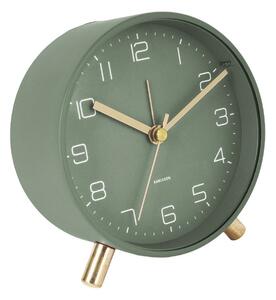Zielony budzik Karlsson Lofty, ø 11 cm