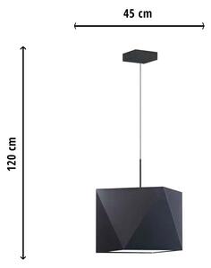 Lampa wisząca z abażurem - EX273-Marsylis - 18 kolorów do wyboru