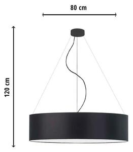 Lampa wisząca z dużym abażurem 80 cm - EX319-Portes - kolory do wyboru