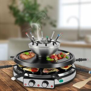 ProfiCook RG/FD 1245 grill do fondue raclette 2w1