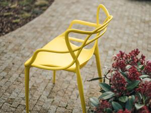 Krzesło plastikowe KATO żółte