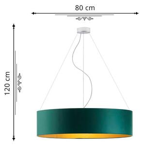 Okrągła lampa wisząca glamour 80 cm - EX321-Portix - kolory do wyboru