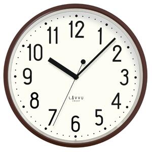 LAVVU Brązowy zegar , śr. 29,5 cm