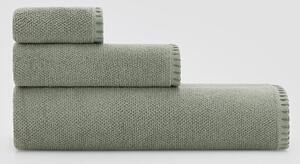 Reserved - Ręcznik łazienkowy z haftowanym brzegiem - Zielony