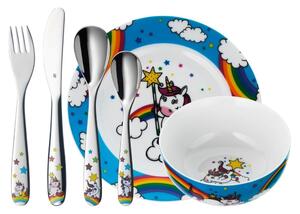 Zestaw naczyń dla dzieci i sztućców WMF Unicorn