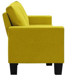 Ponadczasowa 4-osobowa żółta sofa - Lurra 4Q