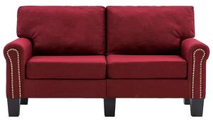 Luksusowa dwuosobowa sofa czerwone wino - Alaia 2X