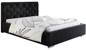 Podwójne łóżko tapicerowane 140x200 Loran 2X - 48 kolorów