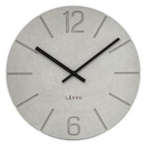 LAVVU Szary zegar Natur, śr. 34 cm