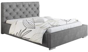 Pikowane łóżko z pojemnikiem 160x200 Loran 2X - 48 kolorów