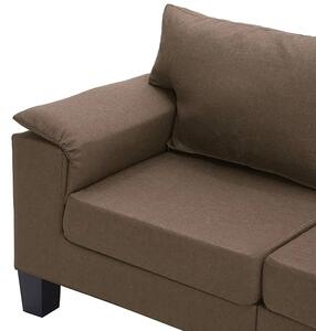 Pięcioosobowa ekskluzywna brązowa sofa - Ekilore 5Q