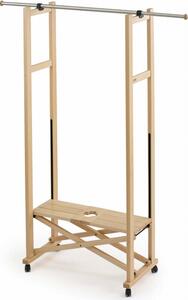 Stojak na ubrania ARREDAMENTI Elios 37 x 78 cm Bukowy