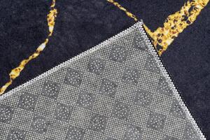 Granatowo-złoty dywan w stylu glamour do salonu - Valano 3X