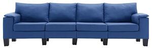 Czteroosobowa ekskluzywna niebieska sofa - Ekilore 4Q