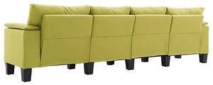 Czteroosobowa ekskluzywna zielona sofa - Ekilore 4Q