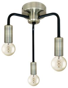 Trzyramienna loftowa lampa sufitowa czarny mat - V136-Elebi