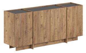 Komoda w dekorze sosny z otworem na kable w naturalnym kolorze 180x80x45 cm Dorma – Kalune Design