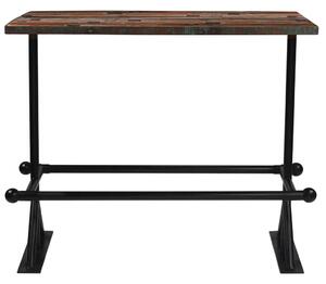 Kolorowy, drewniany stolik barowy – Sidden 4X
