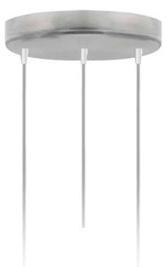 Skandynawska lampa wisząca na srebrnym stelażu - EX443-Pueblis - 18 kolorów