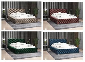 Pojedyncze łóżko tapicerowane 90x200 Sari 3X - 36 kolorów