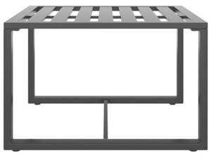 Zestaw Mebli Ogrodowych Komplet Wypoczynkowy Z Poduszkami 3-Częściowy Antracytowy Aluminium Na Taras Balkon Ogród