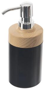Black dozownik na mydło 0,38 l, plastikowy, czarny ORION 530790